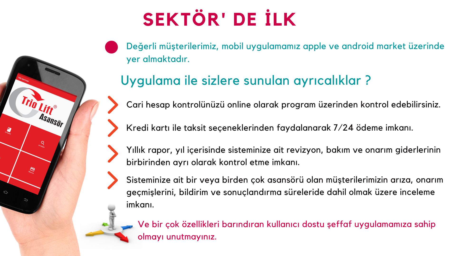 Sektörde İlk !